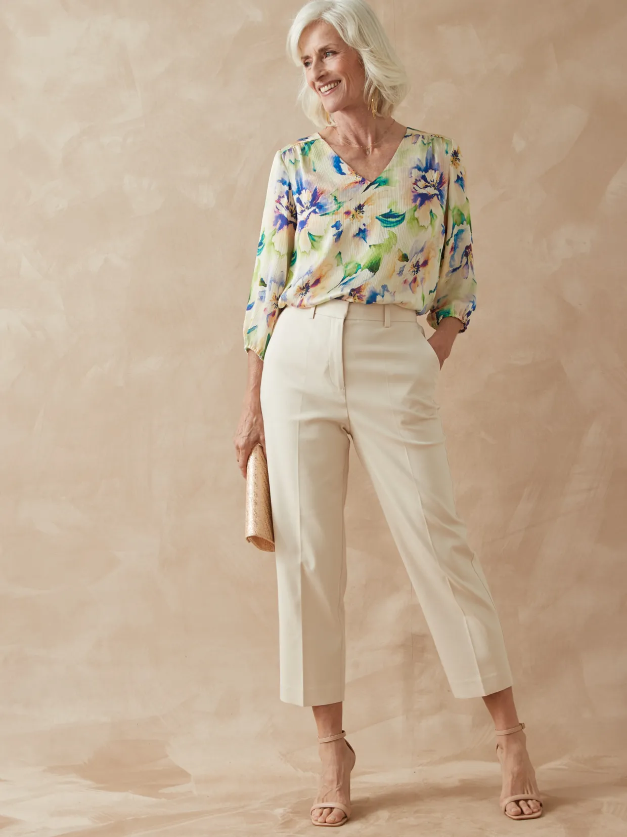 Femme Daxon Pantalon 7/8ème en toile extensible