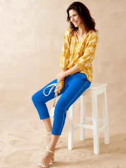 Femme Daxon Pantalon raccourci élastiqué