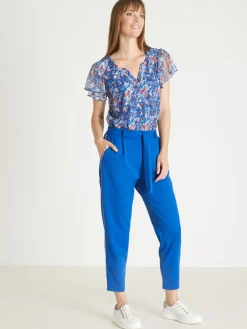 Femme Daxon Pantalon raccourci élastiqué