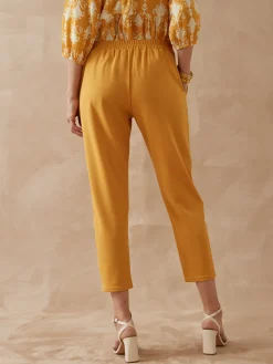Femme Daxon Pantalon raccourci élastiqué