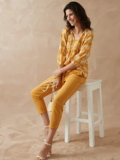 Femme Daxon Pantalon raccourci élastiqué