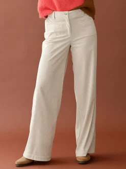 Femme Daxon Pantalon évasé en velours côtelé