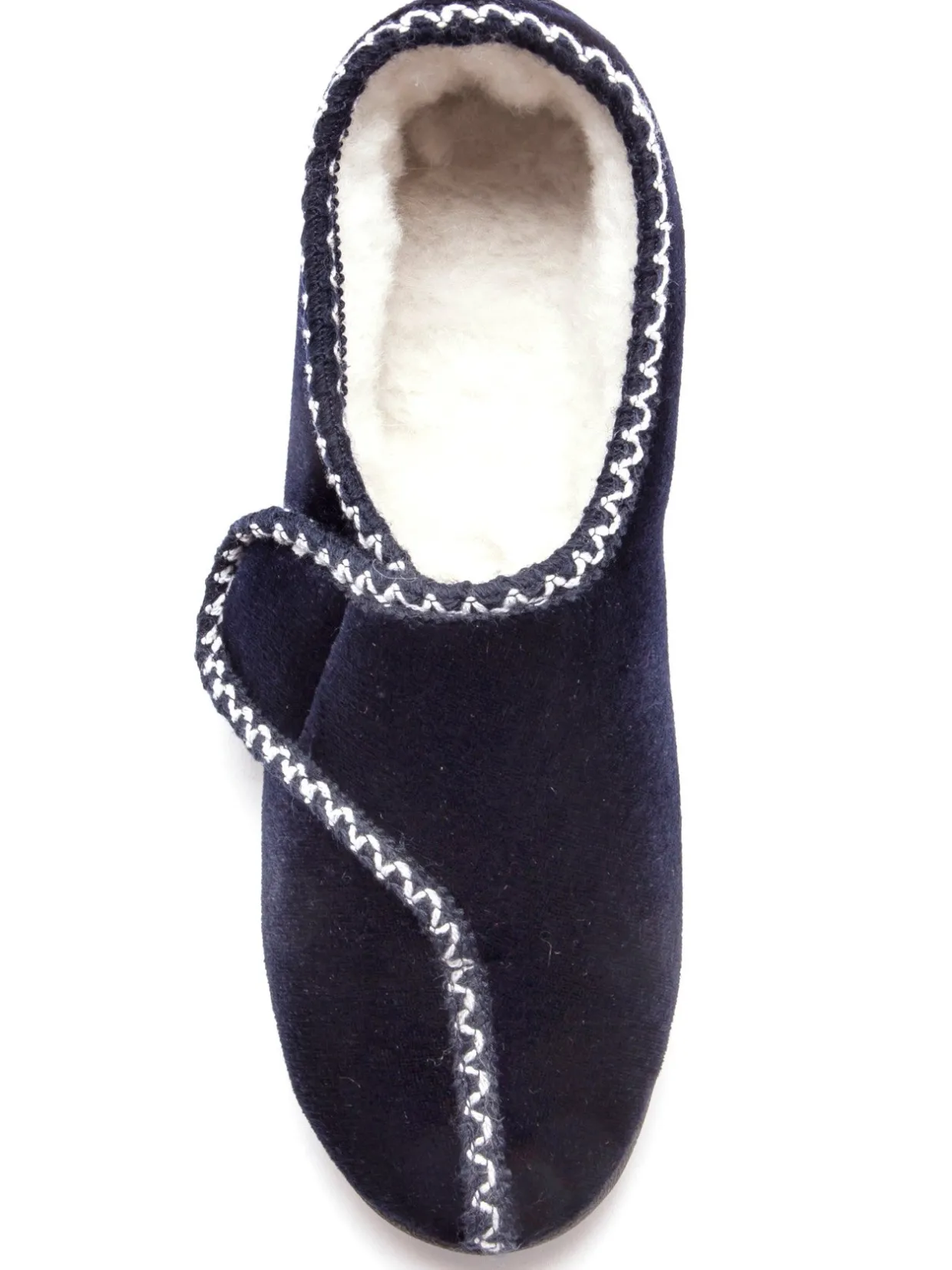 Femme Pédiconfort Pantoufles à patte auto-agrippante