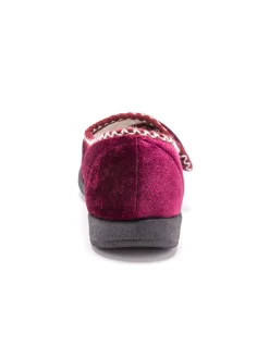 Femme Pédiconfort Pantoufles à patte auto-agrippante