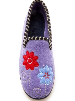 Femme Pédiconfort Pantoufles brodées