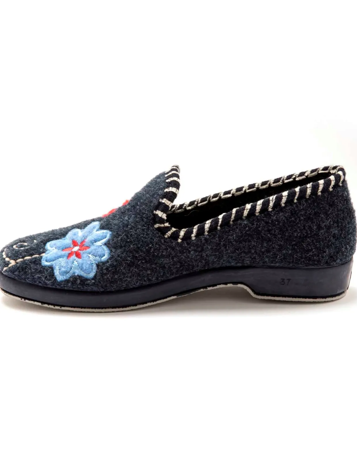 Femme Pédiconfort Pantoufles brodées