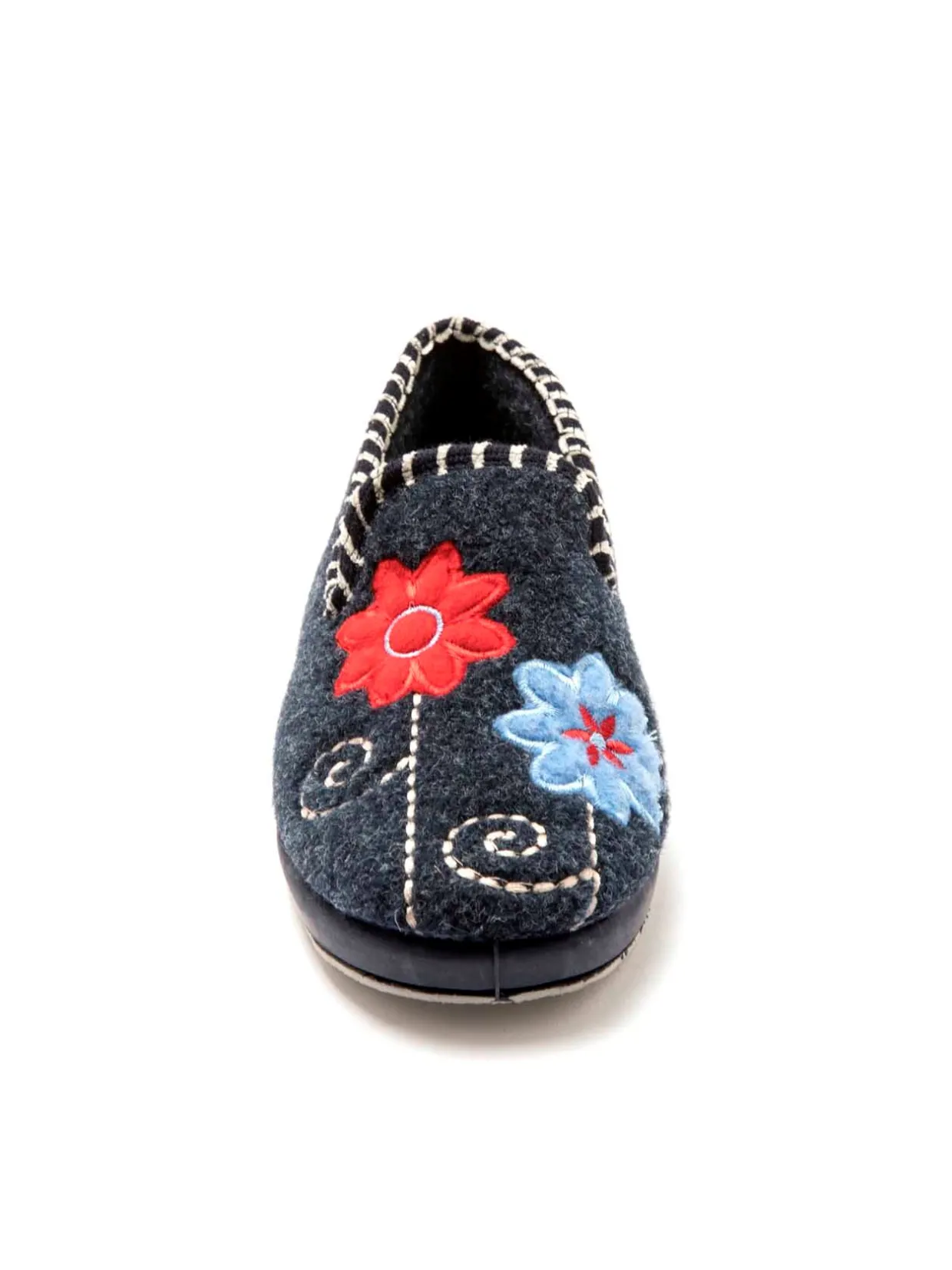 Femme Pédiconfort Pantoufles brodées