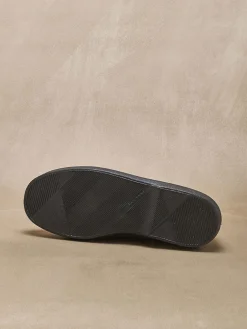 Homme Pédiconfort Pantoufles brodées intérieur éponge