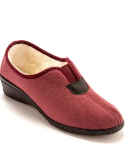 Femme Pédiconfort Pantoufles fourrées laine majoritaire