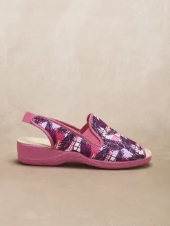 Femme Pédiconfort Pantoufles sandales élastiquées