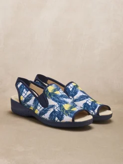 Femme Pédiconfort Pantoufles sandales élastiquées