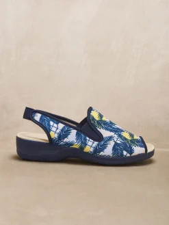 Femme Pédiconfort Pantoufles sandales élastiquées