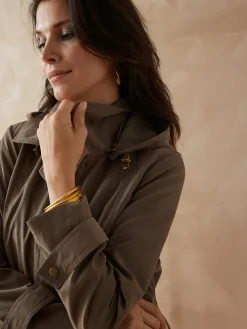 Femme Daxon Parka déperlante à capuche amovible