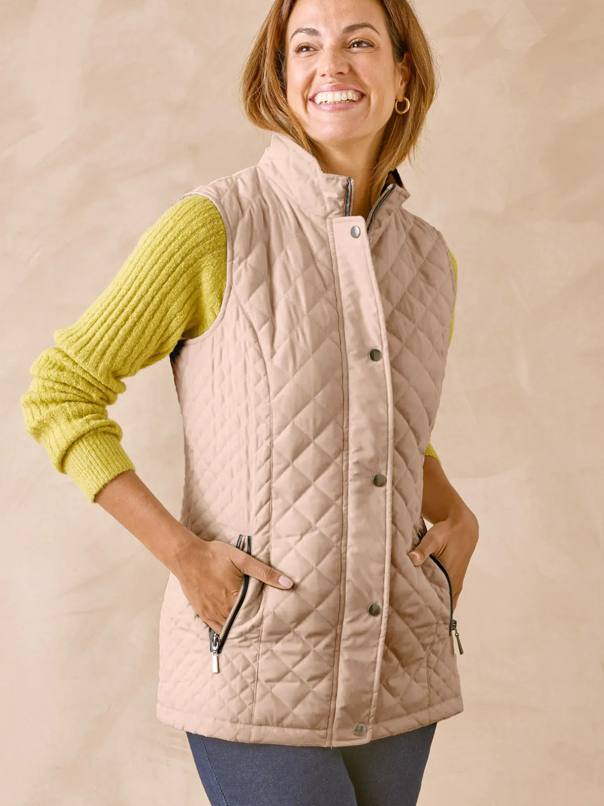 Femme Daxon Parka déperlante matelassée sans manches