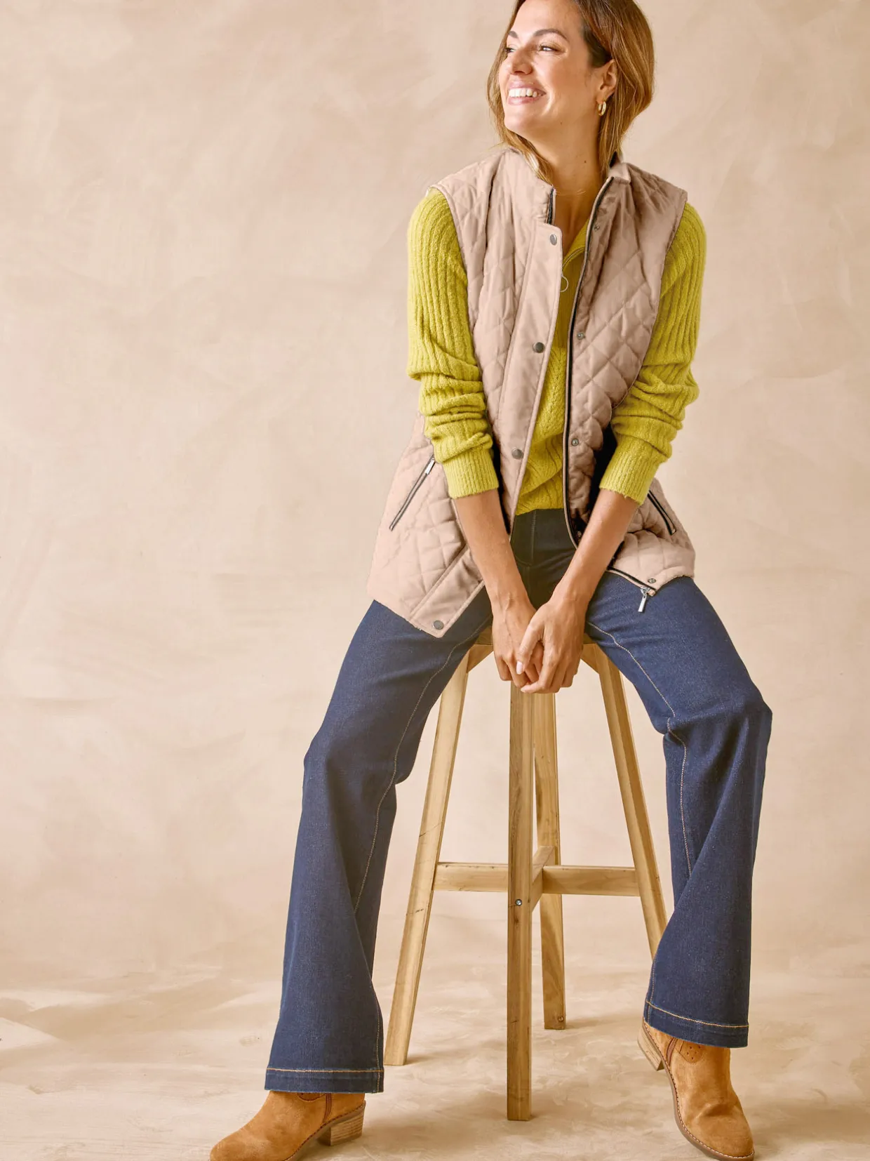 Femme Daxon Parka déperlante matelassée sans manches