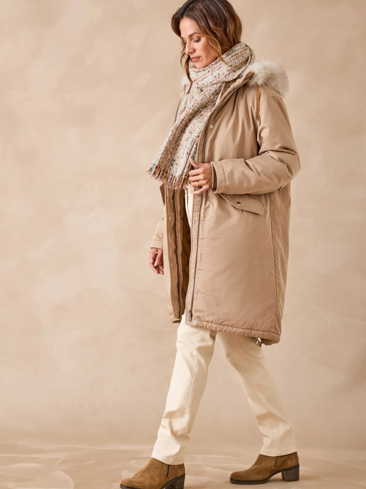 Femme Daxon Parka longue intérieur matelassé