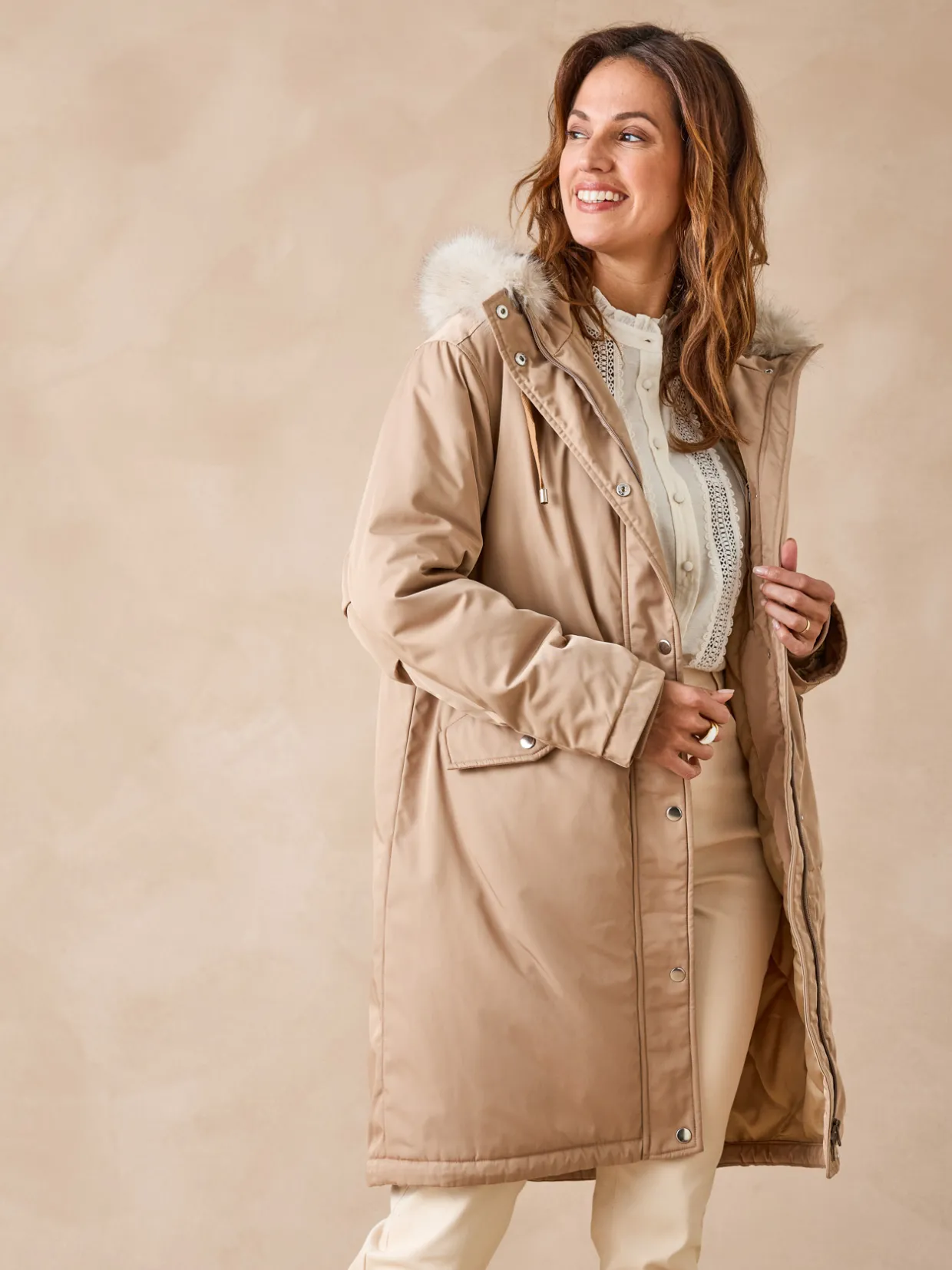Femme Daxon Parka longue intérieur matelassé