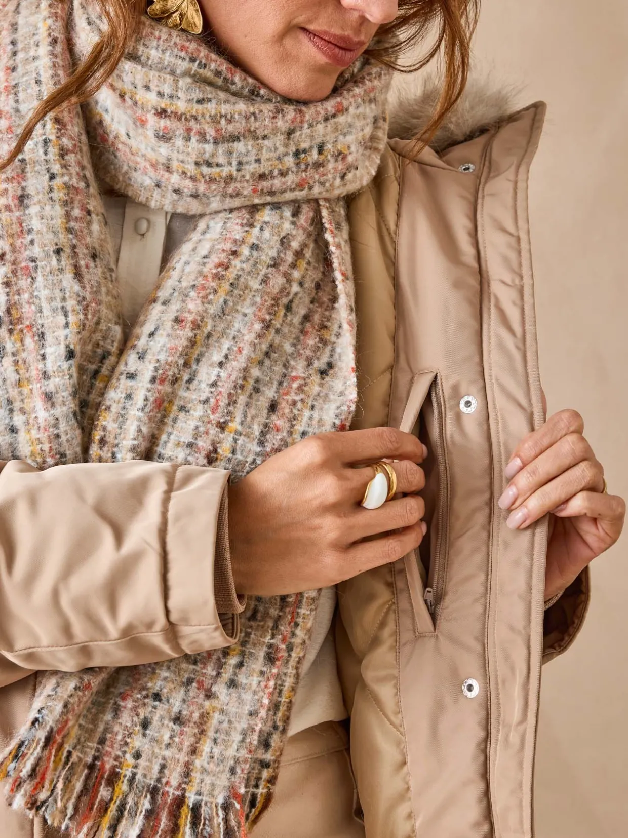 Femme Daxon Parka longue intérieur matelassé