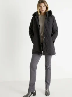 Femme Daxon Parka matelassée courte en microfibre