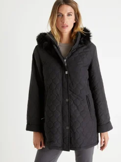 Femme Daxon Parka matelassée courte en microfibre