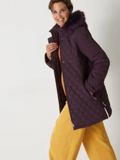 Femme Daxon Parka matelassée courte en microfibre