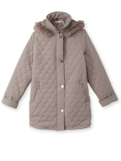 Femme Daxon Parka matelassée courte en microfibre