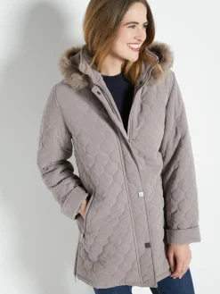 Femme Daxon Parka matelassée courte en microfibre