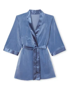 Daxon Peignoir kimono court velours