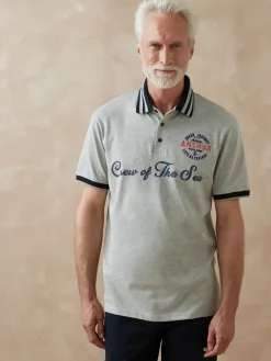 Homme Daxon Polo en maille chinée