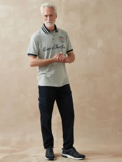 Homme Daxon Polo en maille chinée