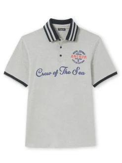 Homme Daxon Polo en maille chinée