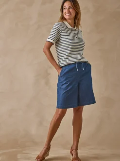 Femme Daxon Polo en maille jacquard fantaisie