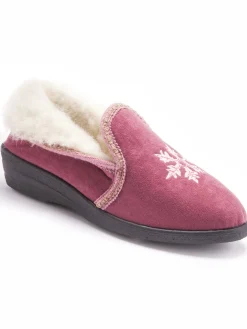 Femme Pédiconfort Poulaines fourrées laine majoritaire