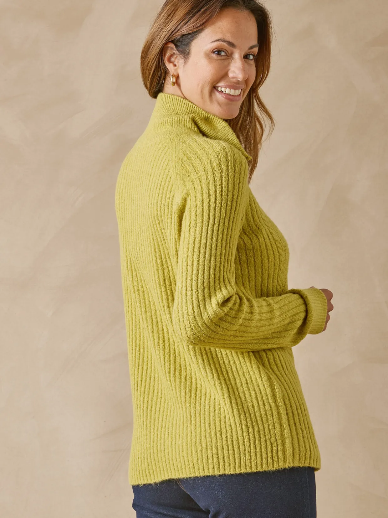 Femme Daxon Pull à col camionneur zippé