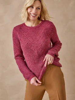 Femme Daxon Pull avec laine et alpaga