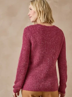 Femme Daxon Pull avec laine et alpaga