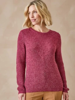 Femme Daxon Pull avec laine et alpaga