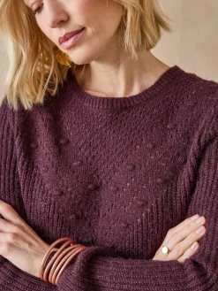 Femme Daxon Pull avec laine et alpaga