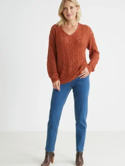 Femme Daxon Pull avec mohair et laine