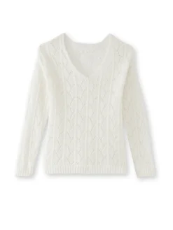 Femme Daxon Pull avec mohair et laine