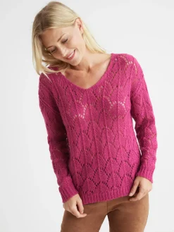 Femme Daxon Pull avec mohair et laine