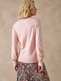 Femme Daxon Pull boutons-bijoux aux manches