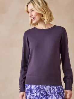 Femme Daxon Pull boutons-bijoux aux manches