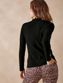 Femme Daxon Pull col montant avec laine