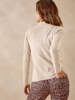 Femme Daxon Pull col montant avec laine