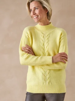 Femme Daxon Pull col montant en jersey envers