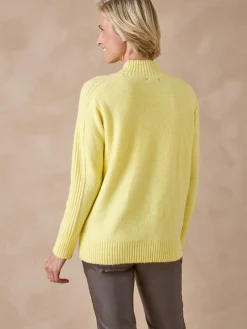 Femme Daxon Pull col montant en jersey envers