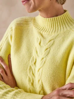 Femme Daxon Pull col montant en jersey envers