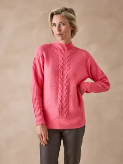 Femme Daxon Pull col montant en jersey envers