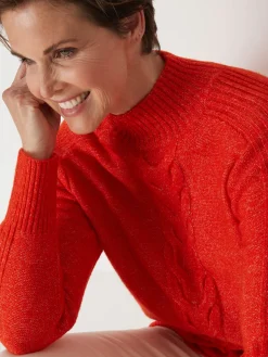 Femme Daxon Pull col montant en jersey envers